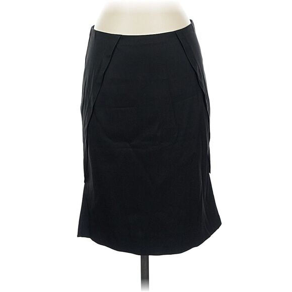 Gucci Vintage Skirt Women's EU 40 / US 4 Black Knee Length Silky Y2K 90s Minimal